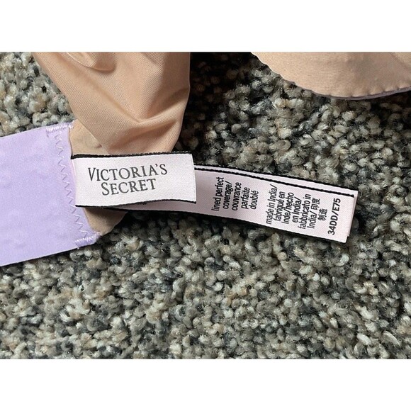 Victoria Secret 34DD Purple/ Pink Shimmery Sexy Wired Bra W/ Convertible Straps. - Picture 7 of 7